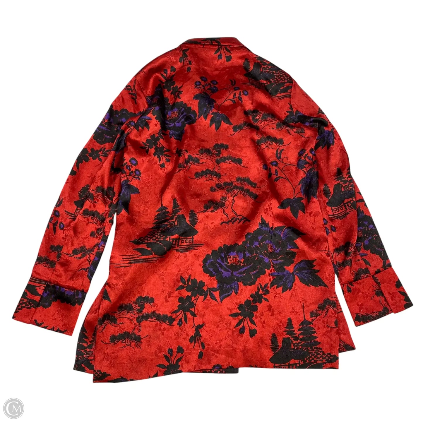 Top Long Sleeve By Zara In Red, Size: Xs