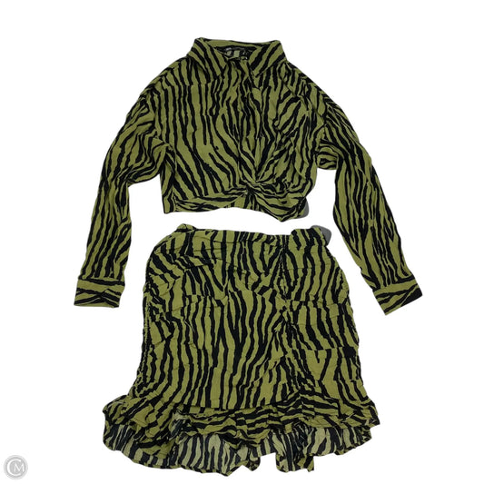 Skirt Set 2pc By Zara In Green, Size: S