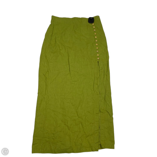 Skirt Maxi By Zara In Green, Size: S