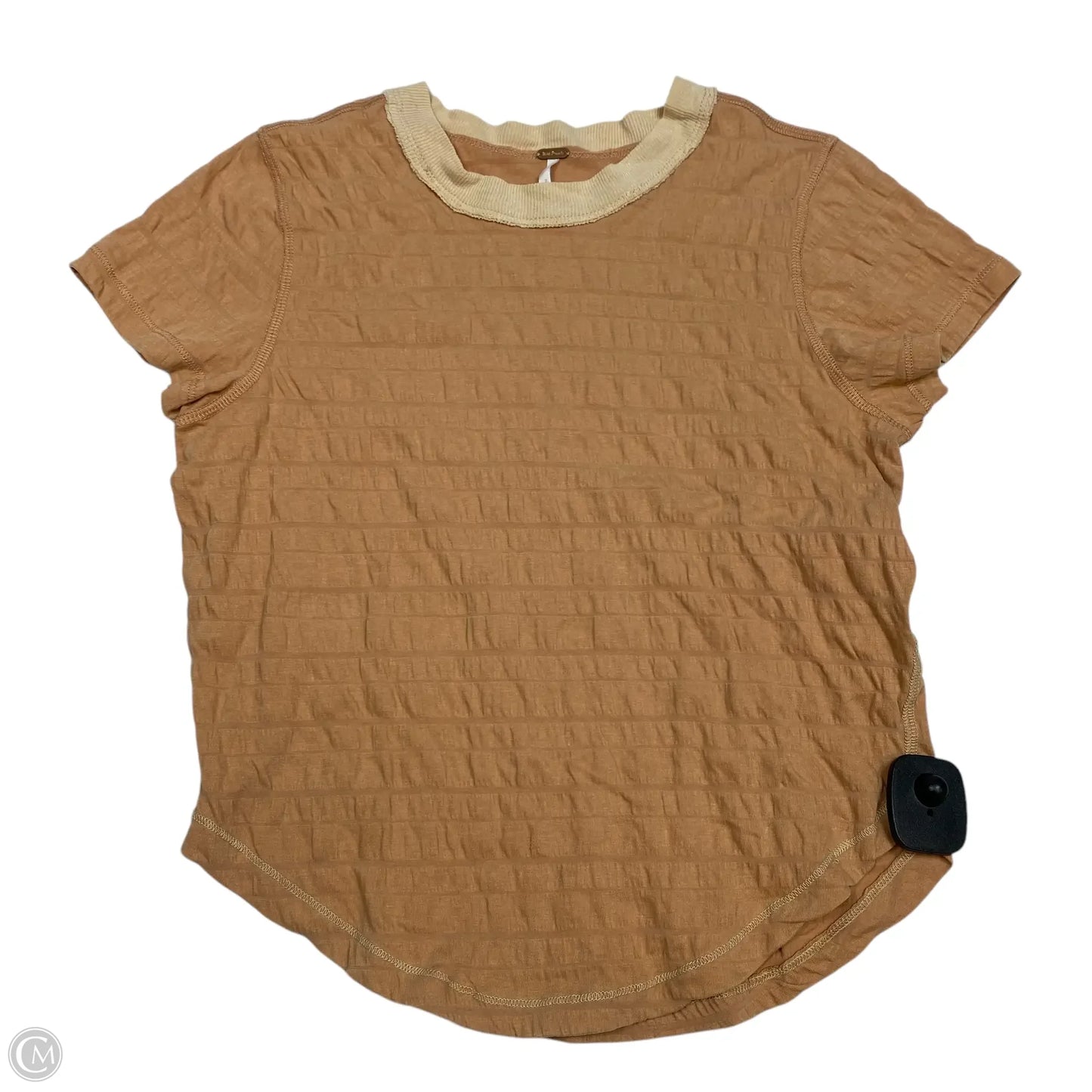 Top Short Sleeve By Free People In Brown, Size: S