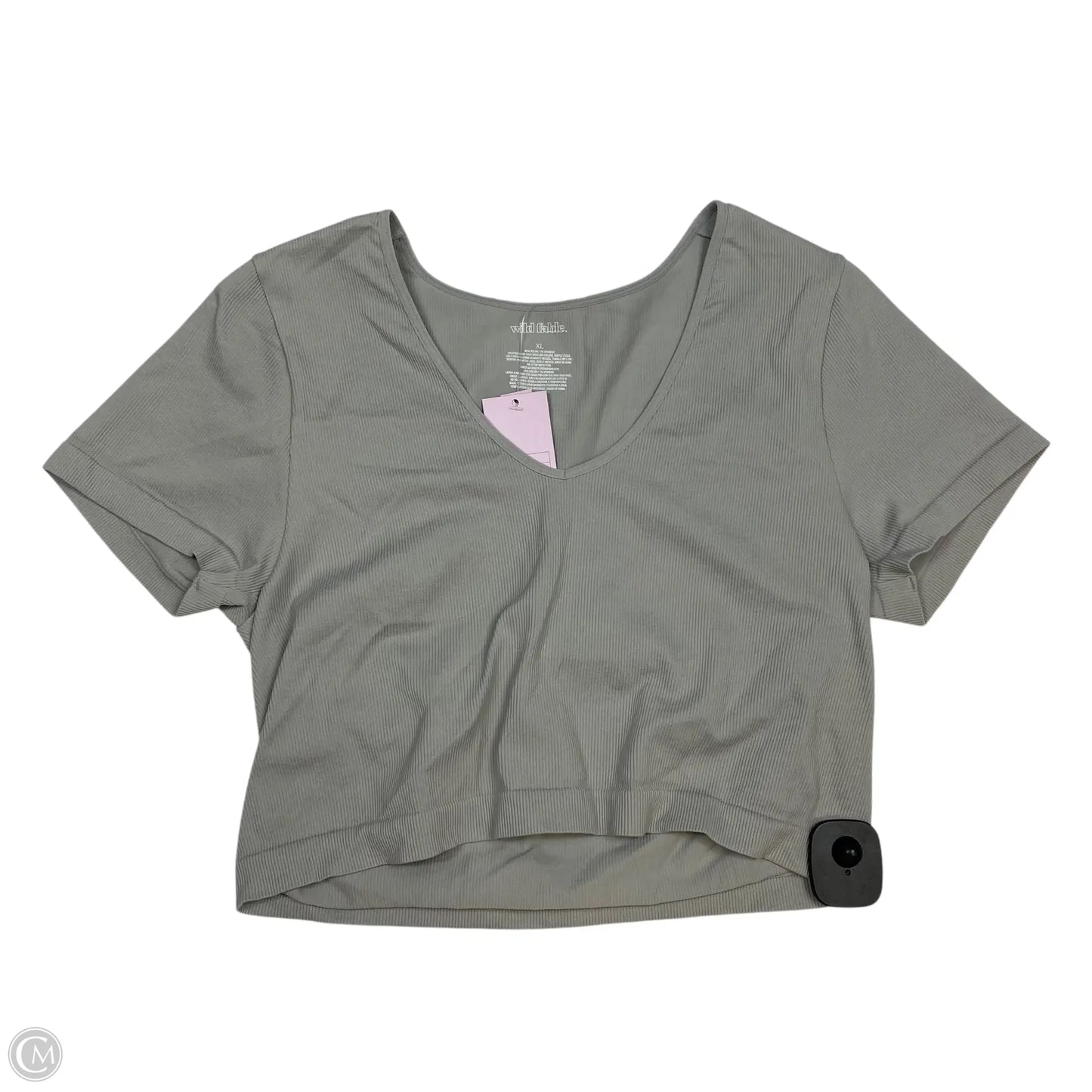 Athletic Top Short Sleeve By Wild Fable In Grey, Size: Xl