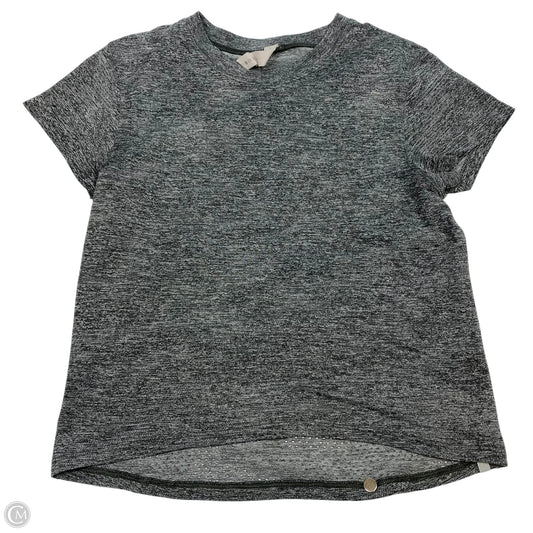 Athletic Top Short Sleeve Designer By Lululemon In Grey, Size: 2