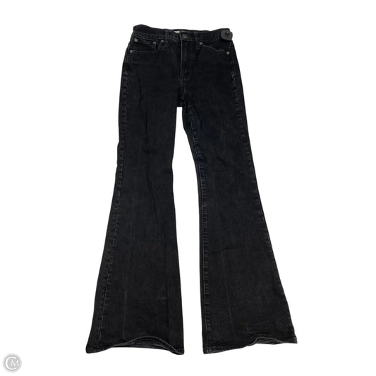 Jeans Straight By Madewell In Black Denim, Size: 0