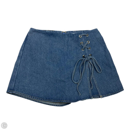 Skort By Altard State In Blue Denim, Size: S