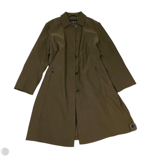 Coat Trench Coat By Jones New York In Brown, Size: S