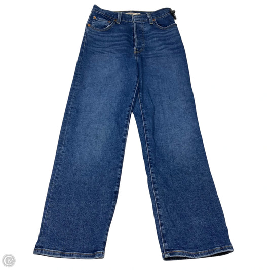 Jeans Straight By Levis In Blue Denim, Size: 2