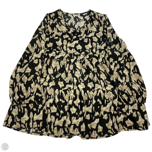 Dress Casual Short By Emery Rose In Black & Cream, Size: M