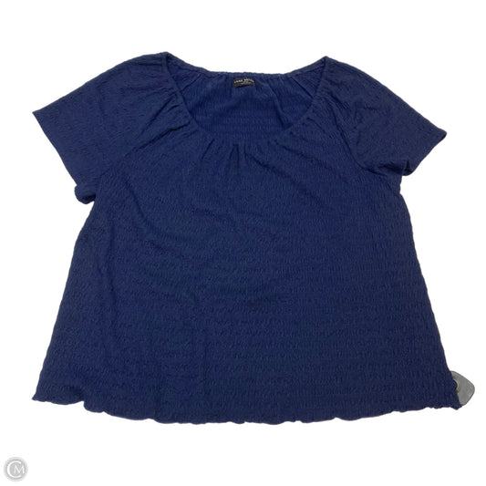 Top Short Sleeve By Lane Bryant In Blue, Size: 3x