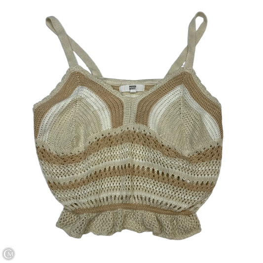 Top Sleeveless By Madden Nyc In Cream, Size: Xxl
