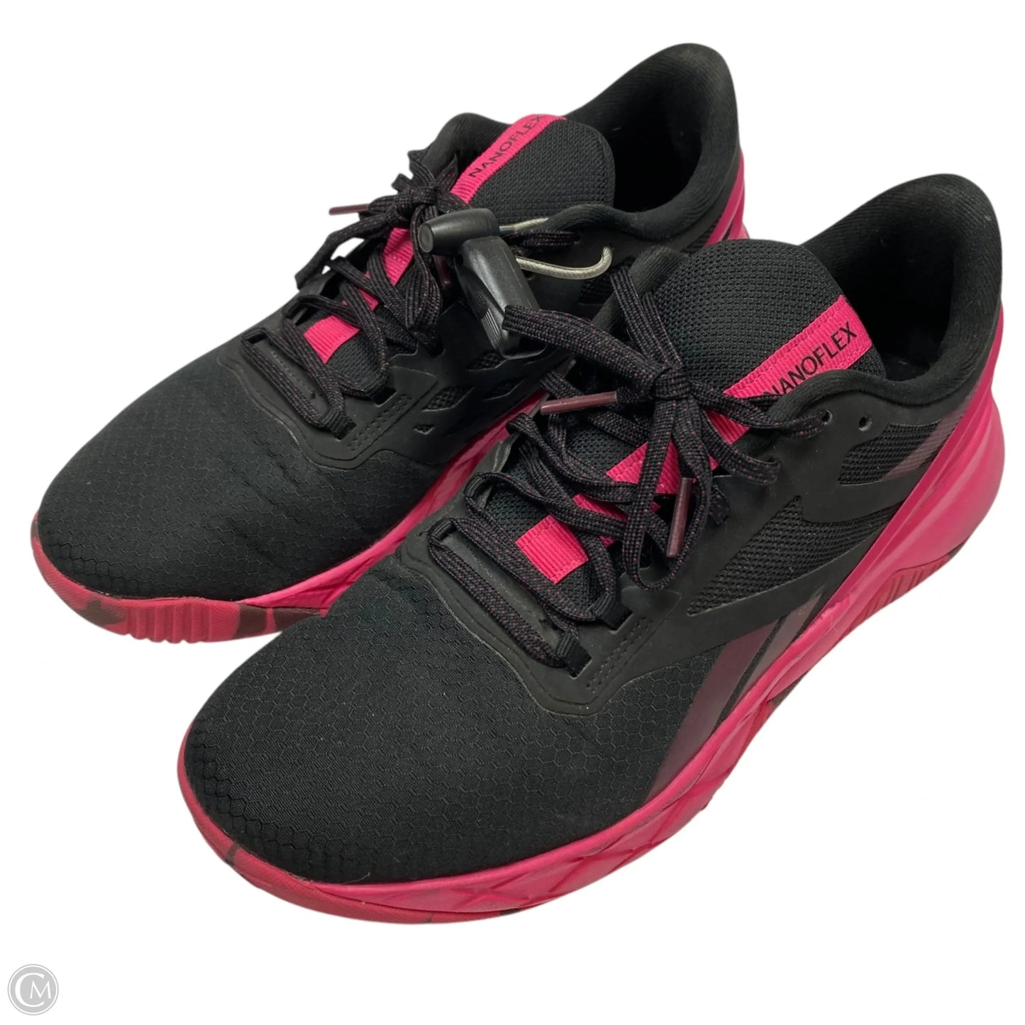 Shoes Athletic By Reebok In Black & Pink, Size: 9
