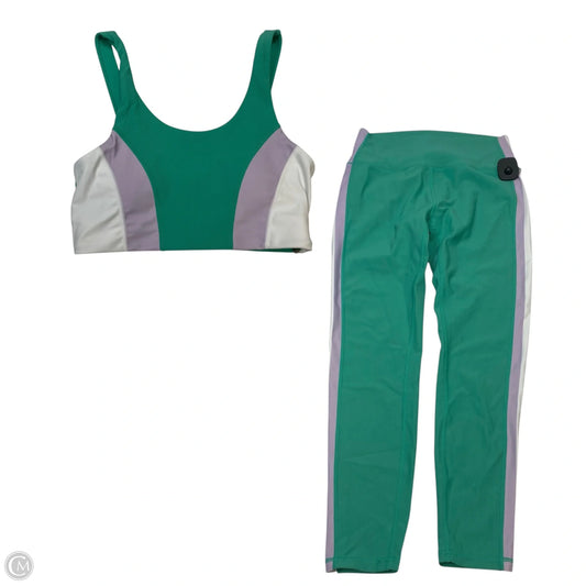Athletic Pants 2pc By Wilo In Green, Size: L