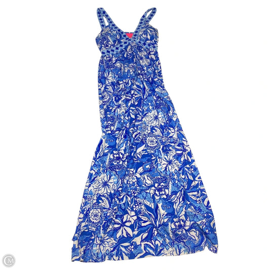 Dress Designer By Lilly Pulitzer In Blue, Size: L