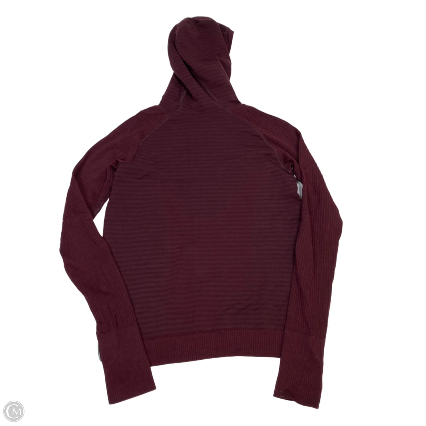 Athletic Top Long Sleeve Hoodie By Lululemon In Red, Size: M