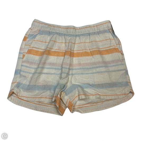 Shorts By Cynthia Maxx In Cream & Orange, Size: M