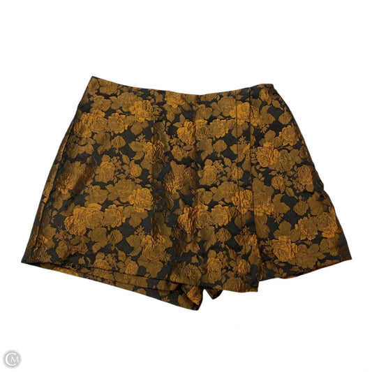 Skirt Mini & Short By Flying Tomato In Black & Blue, Size: L