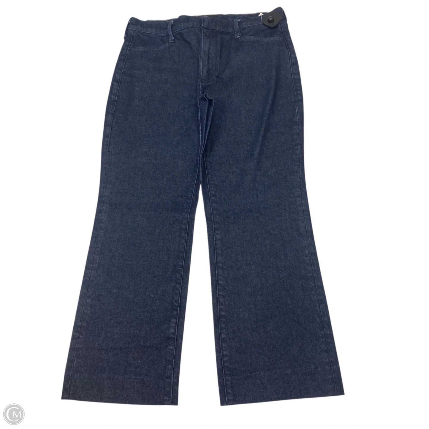 Jeans Cropped By Banana Republic In Blue Denim, Size: 10