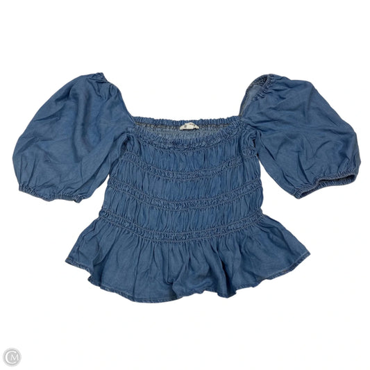 Top Short Sleeve By Gee Gee In Blue, Size: M