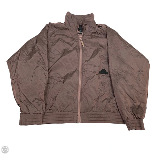 Athletic Jacket By Adidas In Purple, Size: L