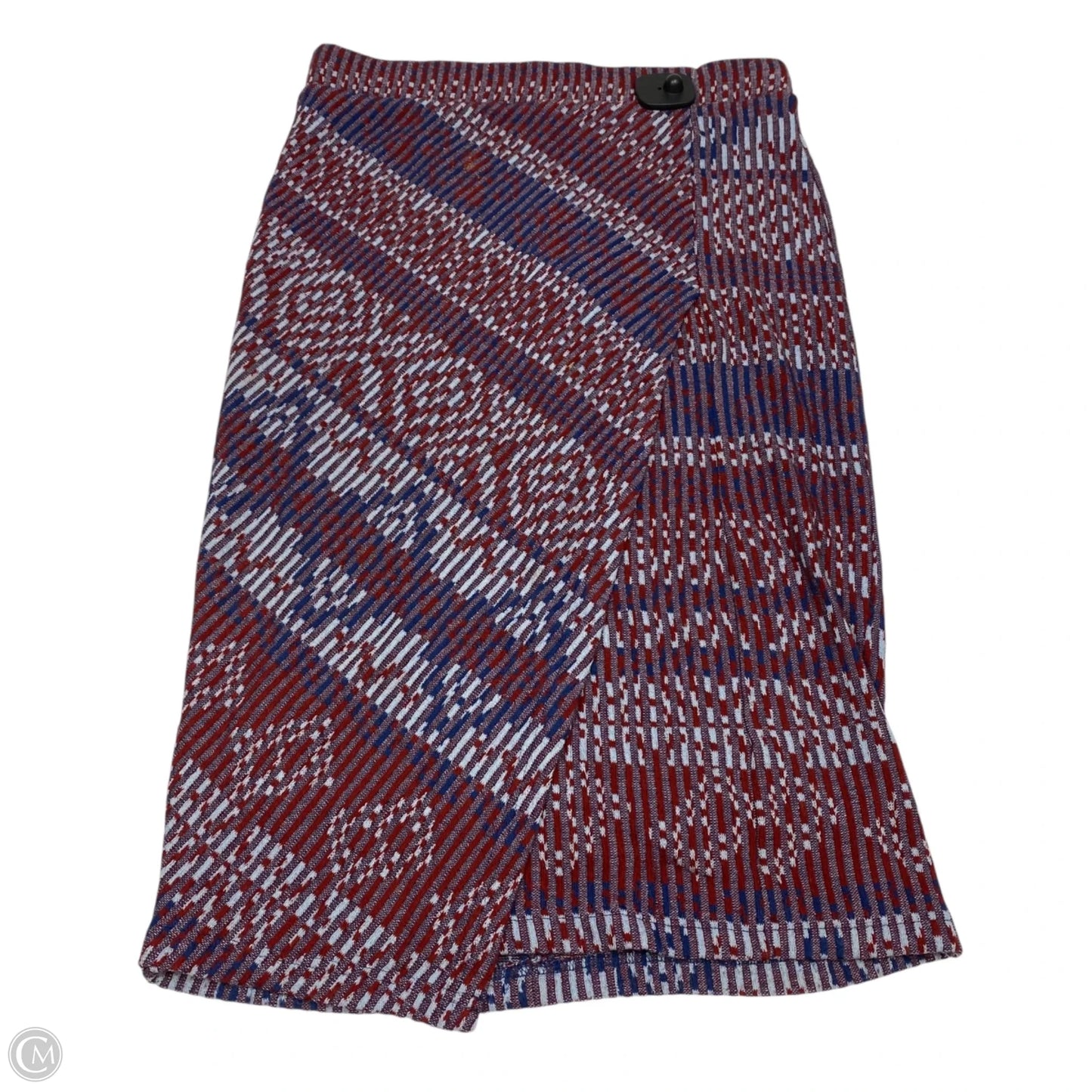 Skirt Midi By Maeve In Blue & Red, Size: M