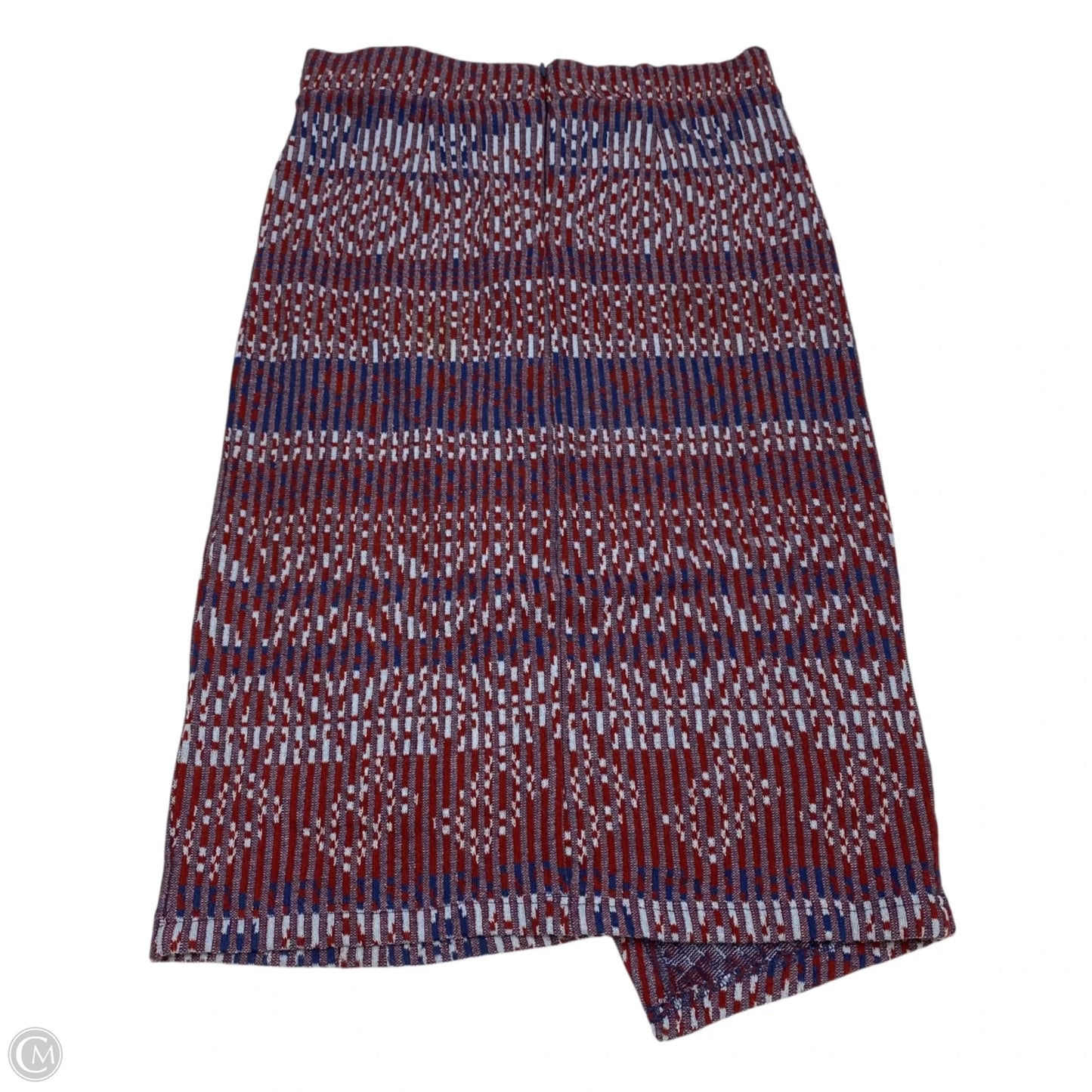Skirt Midi By Maeve In Blue & Red, Size: M