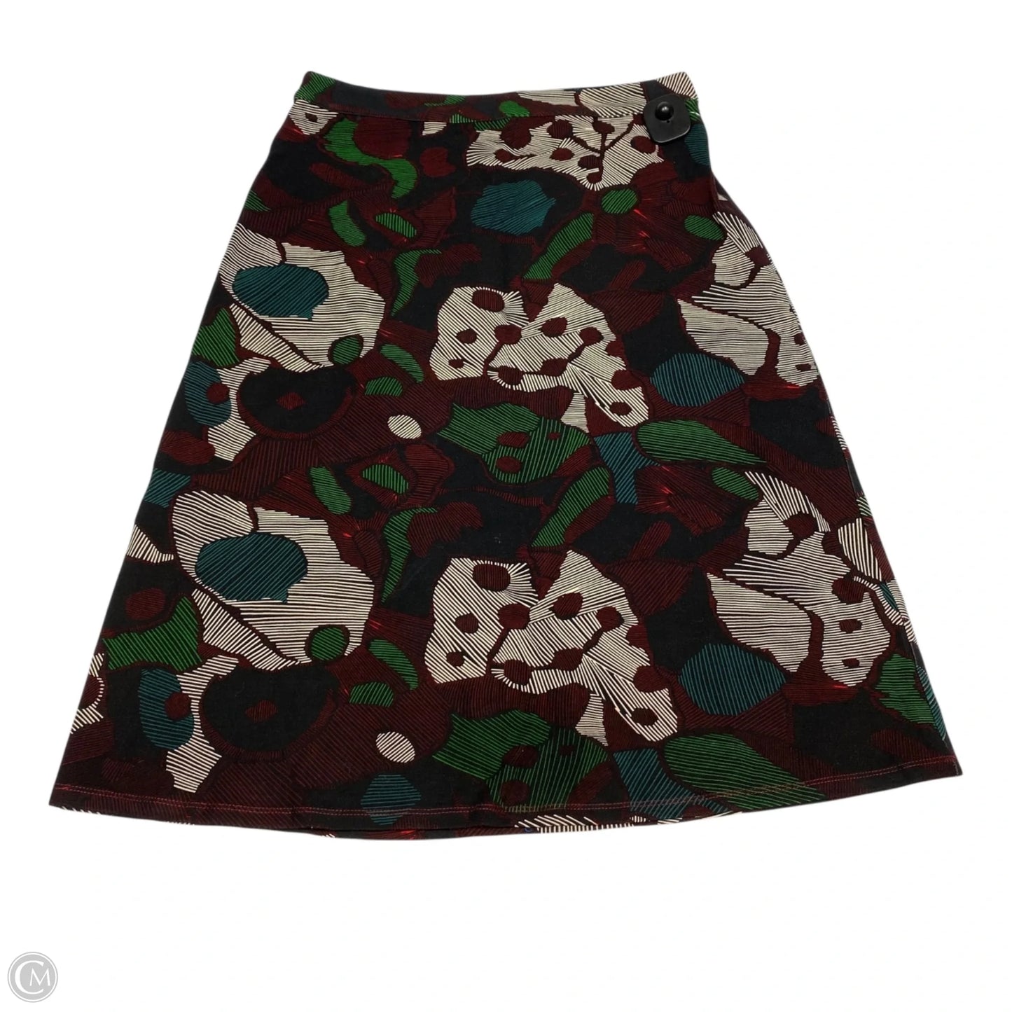 Skirt Midi By Isla Maude In Black & Green, Size: M