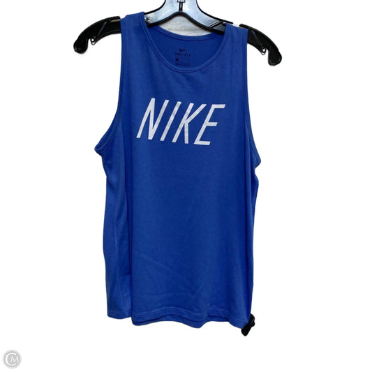Athletic Tank Top By Nike Apparel In Blue, Size: S