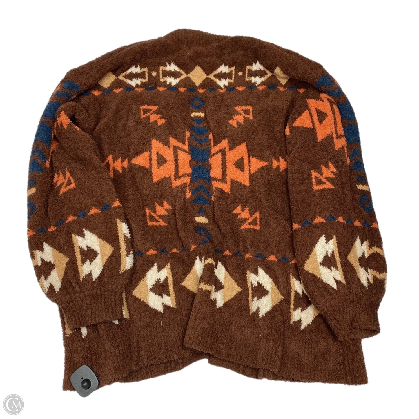 Sweater Cardigan By In Loom In Brown, Size: L