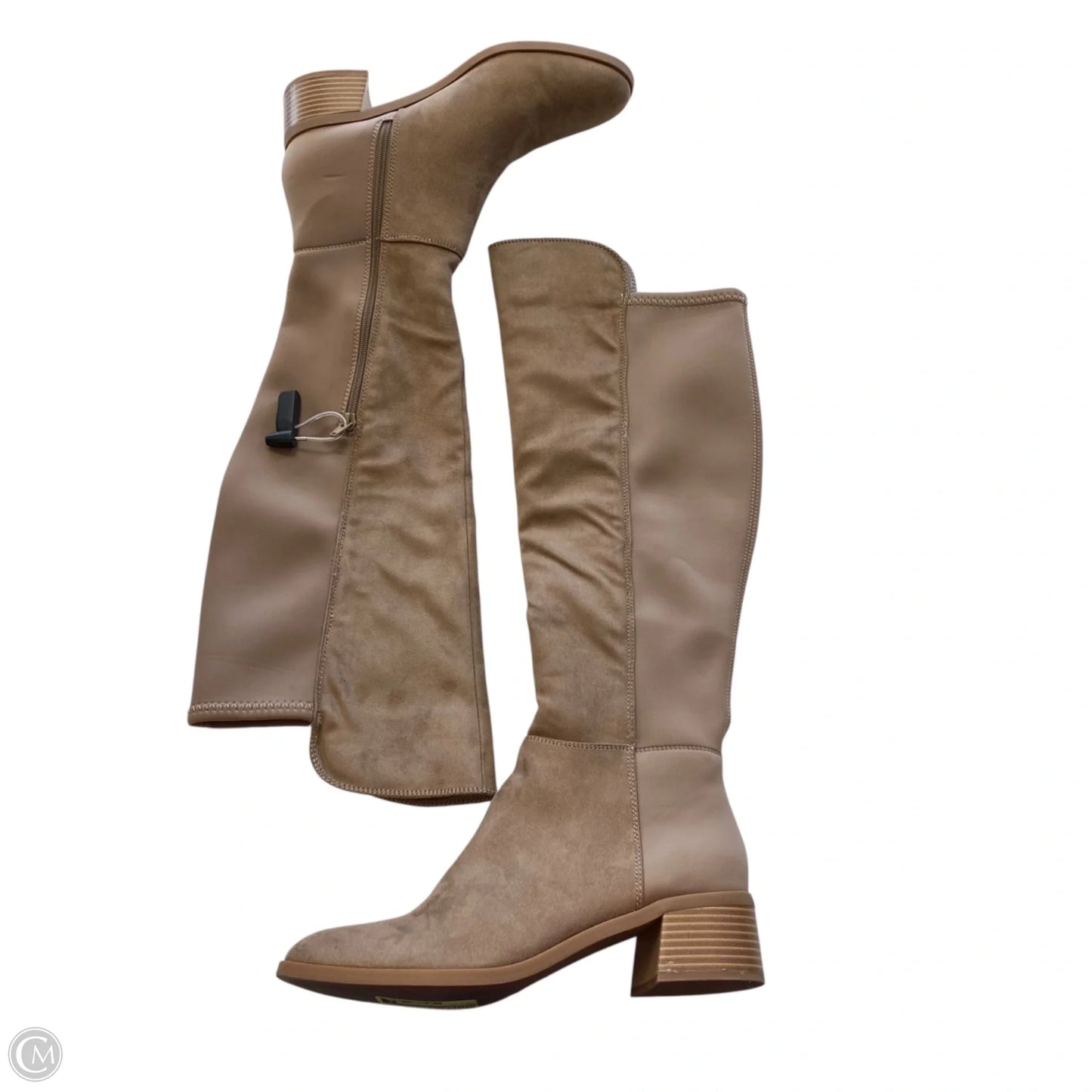 Boots Knee Flats By Crown And Ivy In Tan, Size: 9.5