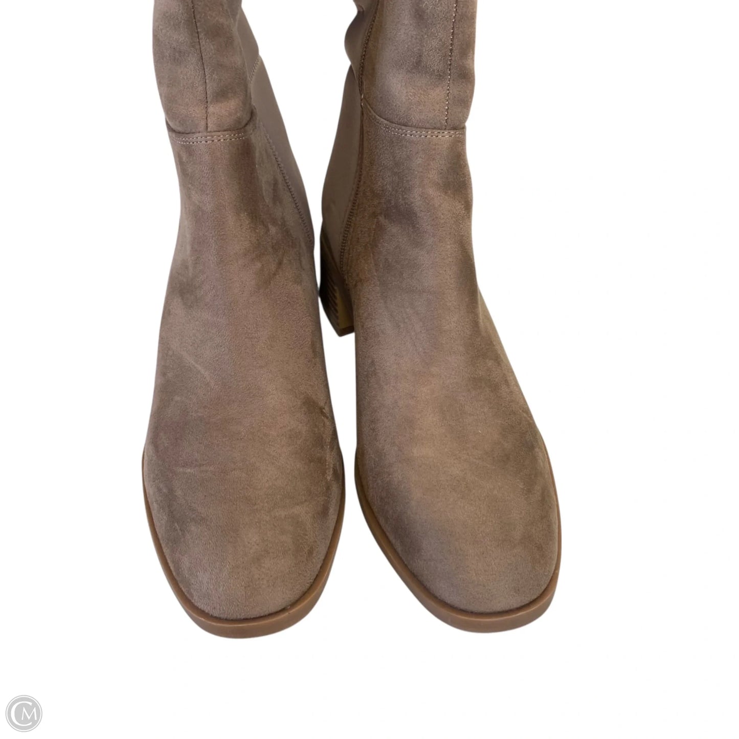 Boots Knee Flats By Crown And Ivy In Tan, Size: 9.5