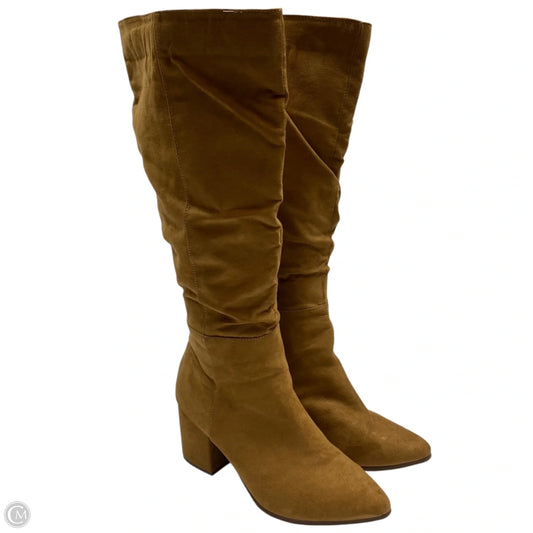 Boots Knee Flats By Lane Bryant In Tan, Size: 9