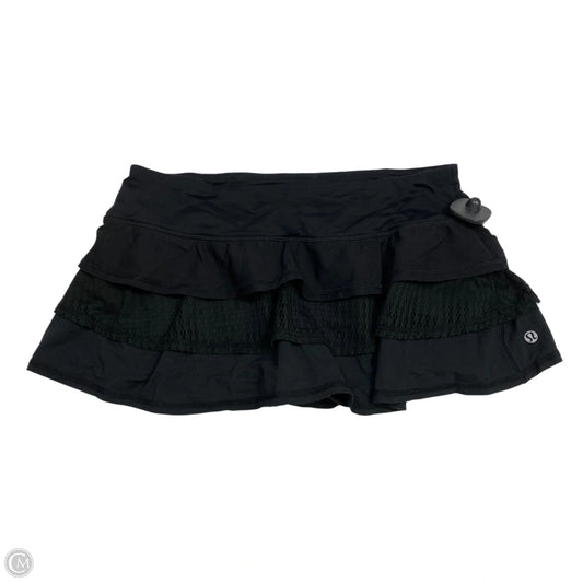 Athletic Skort By Lululemon In Black, Size: 6