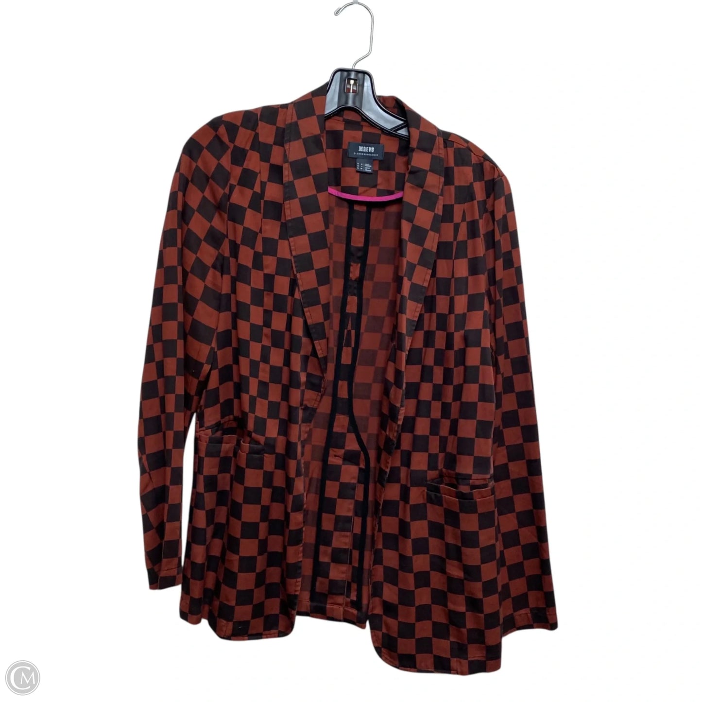 Blazer By Maeve In Brown & Orange, Size: S