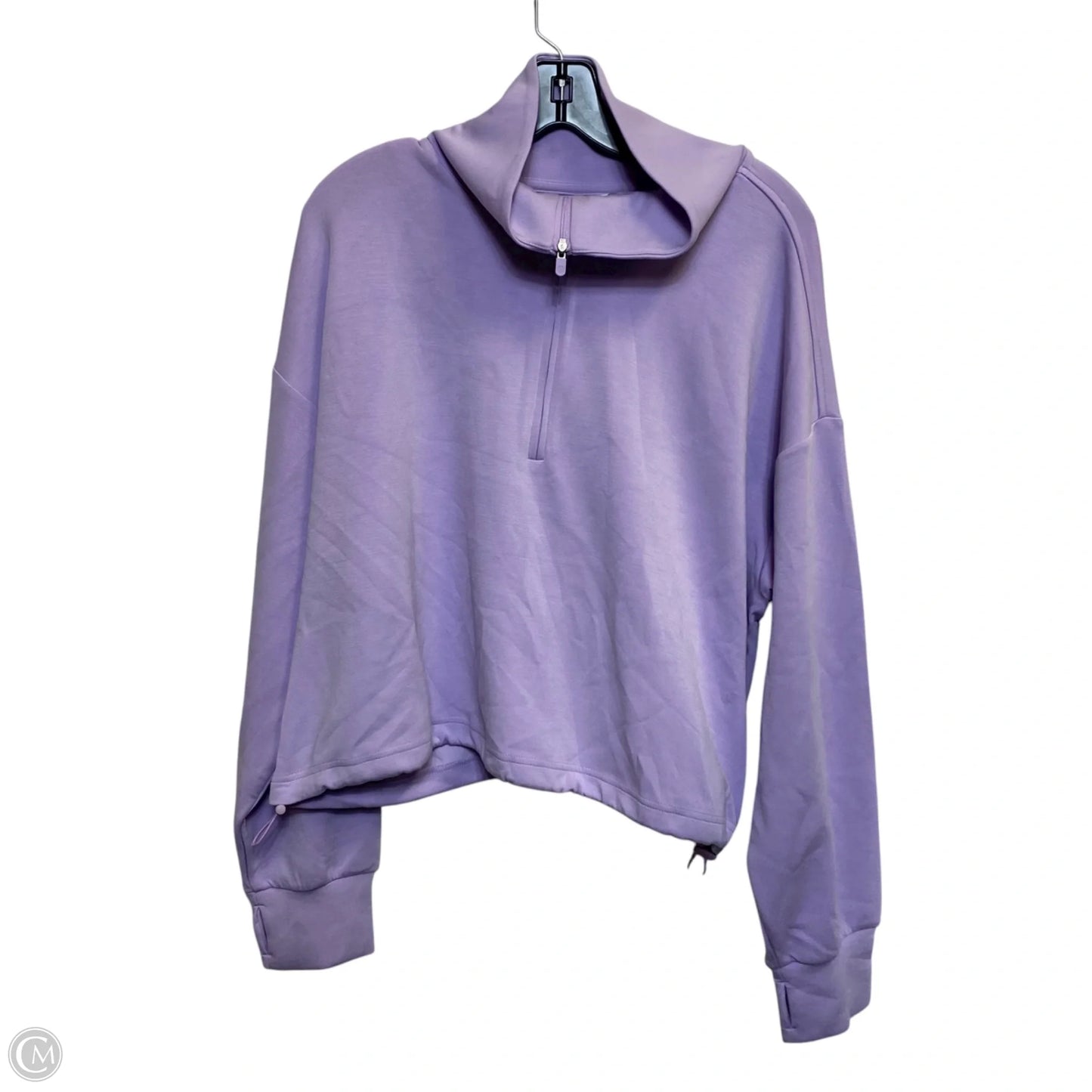 Athletic Sweatshirt Collar By Zella In Purple, Size: L