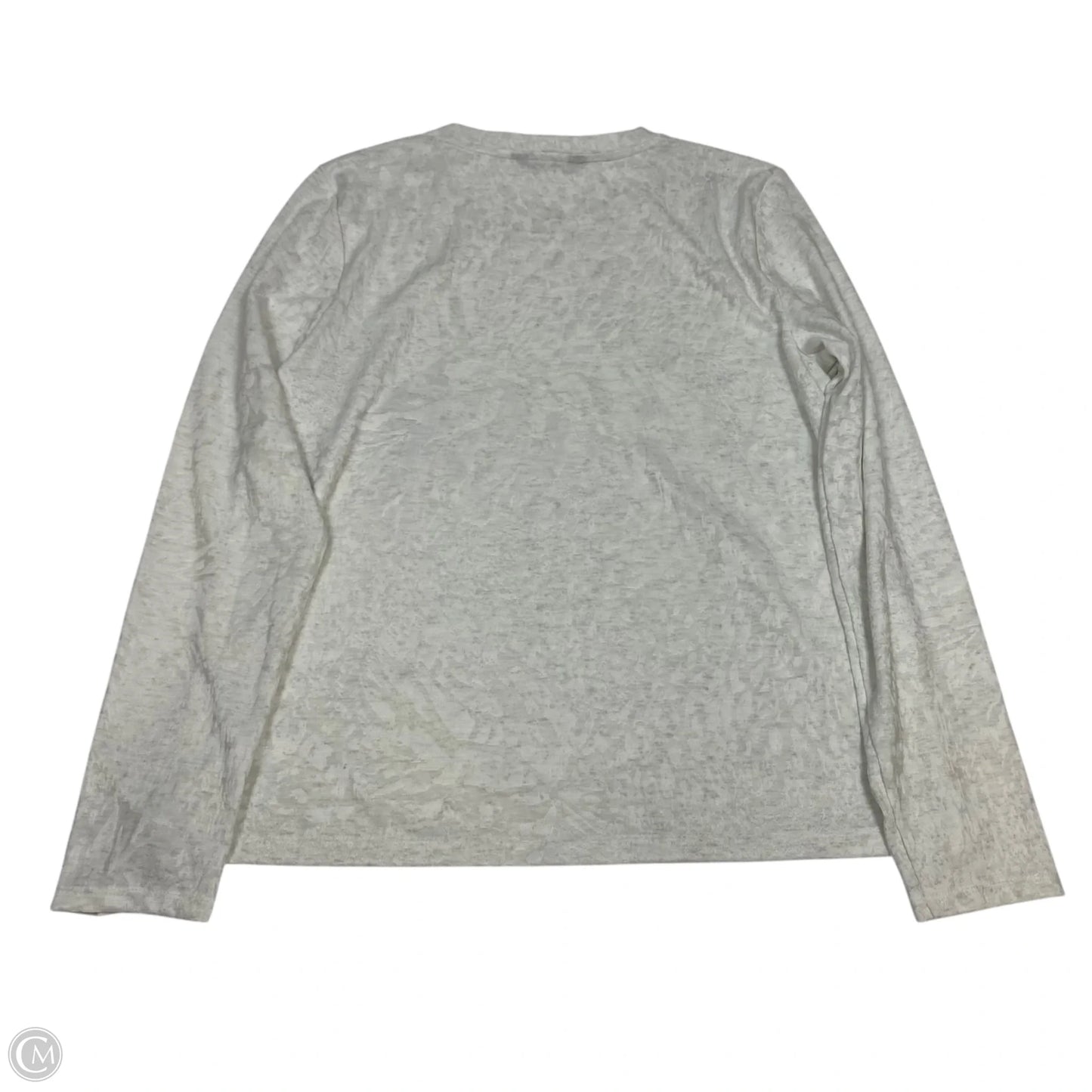 Top Long Sleeve By Simply Vera In Cream, Size: M