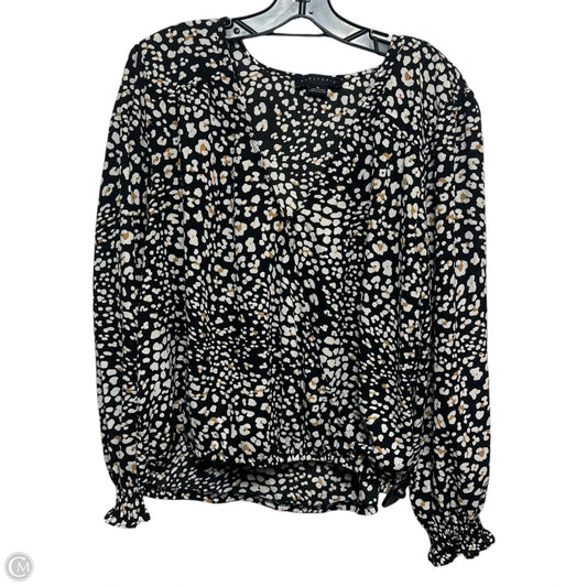 Top Long Sleeve By Sanctuary In Animal Print, Size: Xl
