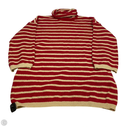 Sweater By Cmf In Red & Tan, Size: Osfm