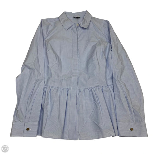 Top Long Sleeve By Talbots In Blue, Size: S