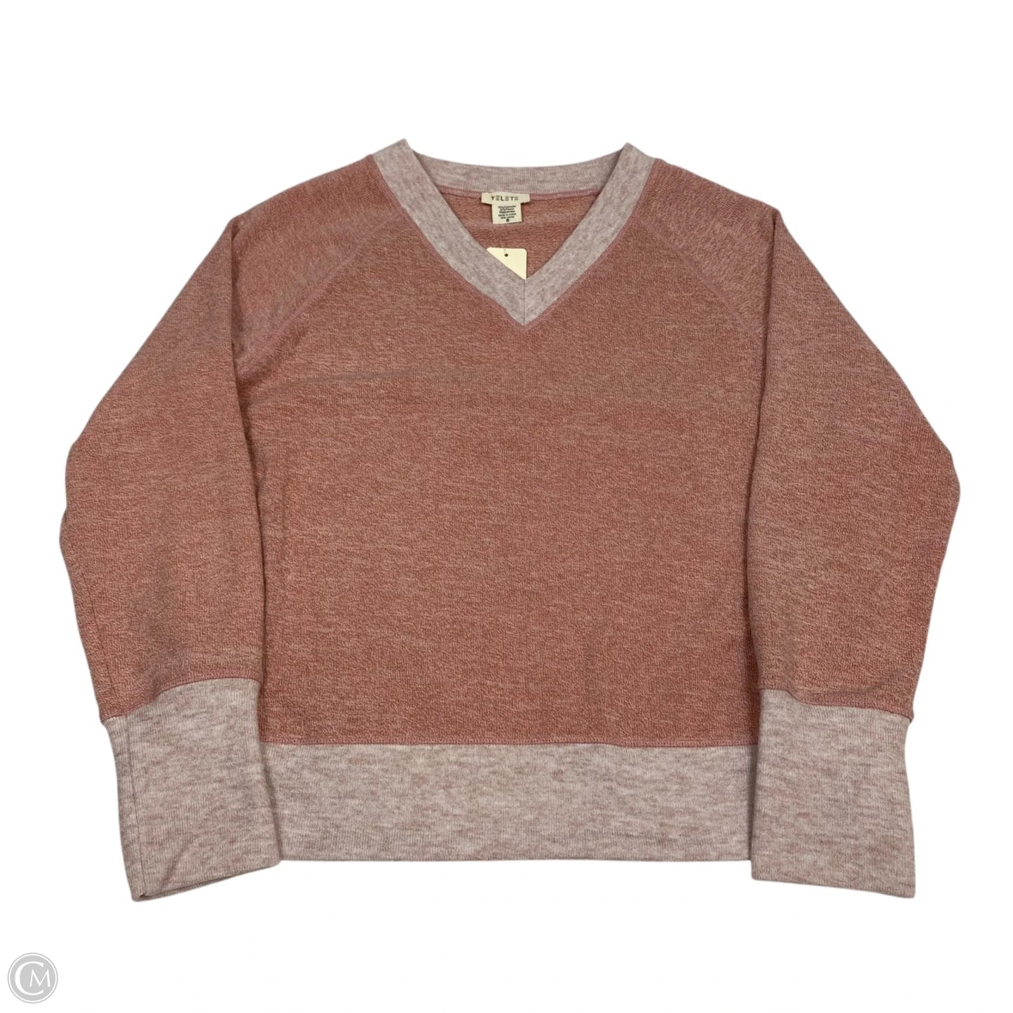 Top Long Sleeve By Yelete In Pink, Size: S