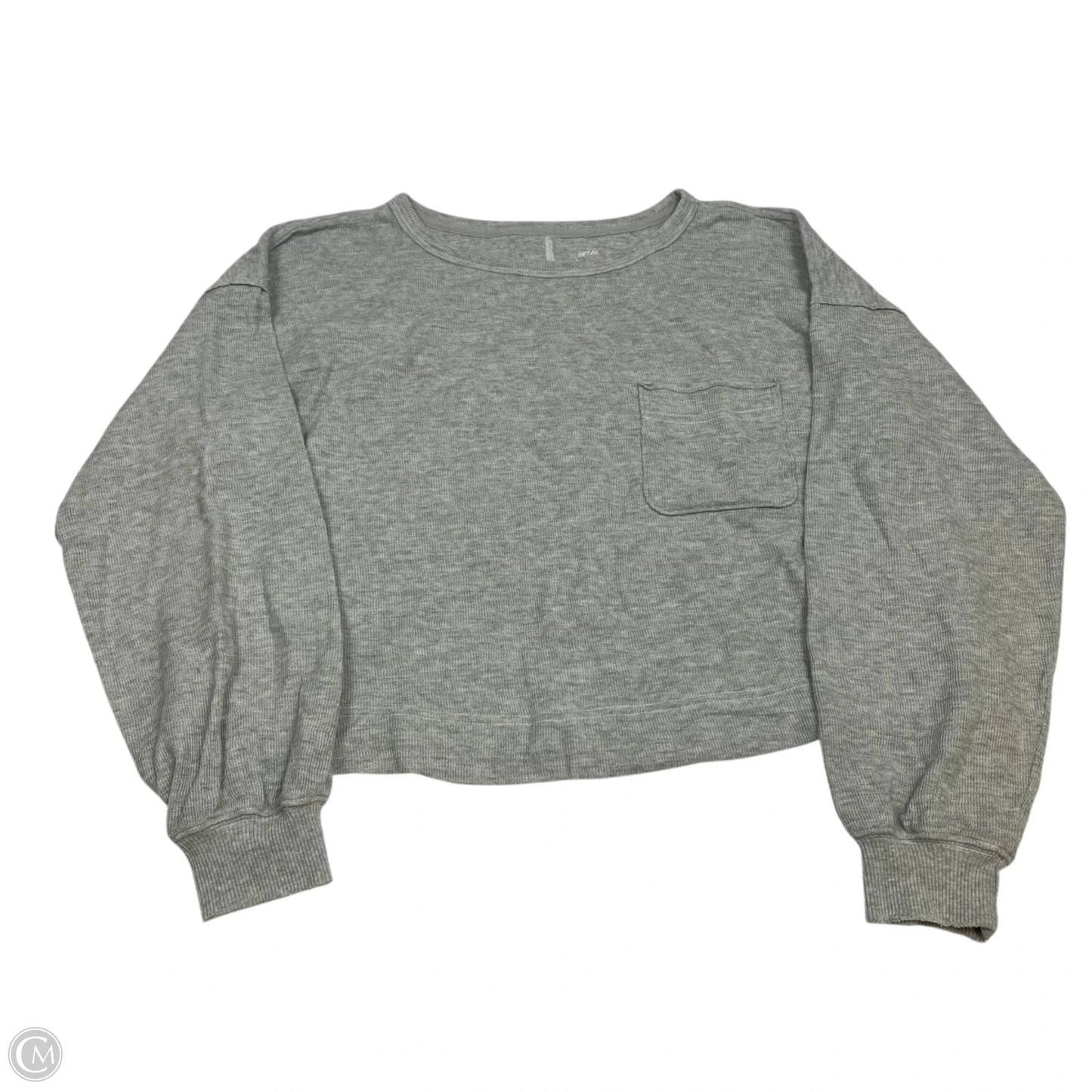 Top Long Sleeve By Aerie In Grey, Size: S