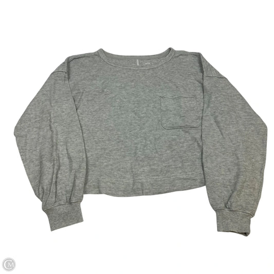 Top Long Sleeve By Aerie In Grey, Size: S