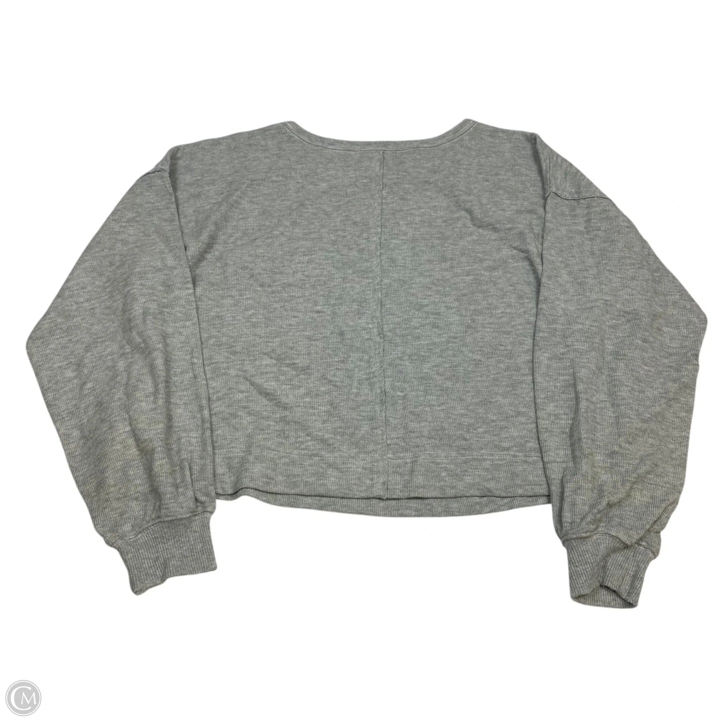 Top Long Sleeve By Aerie In Grey, Size: S