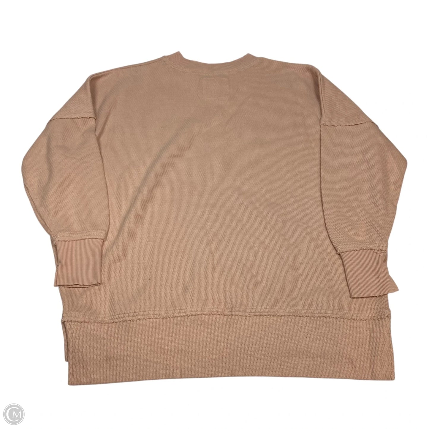 Top Long Sleeve By Aerie In Peach, Size: S