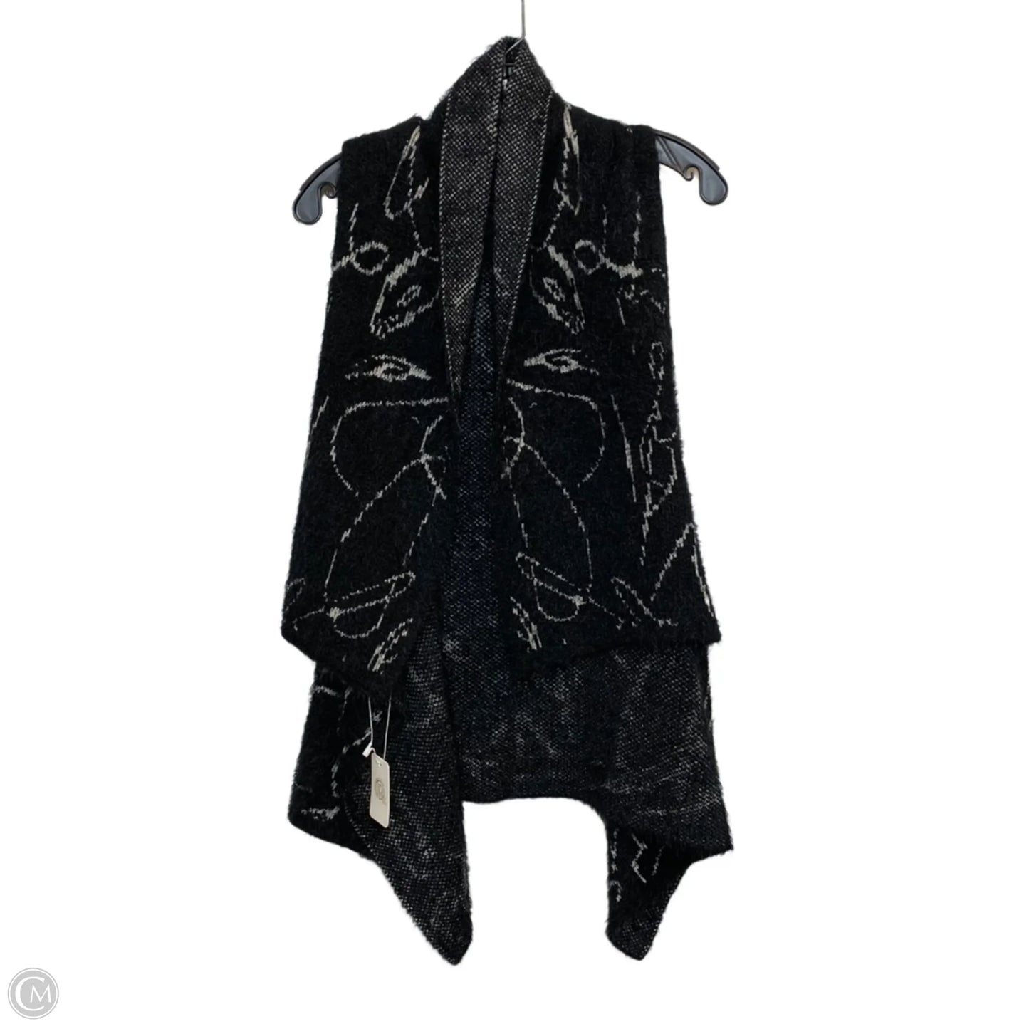 Vest Sweater By Tr In Black, Size: Osfm