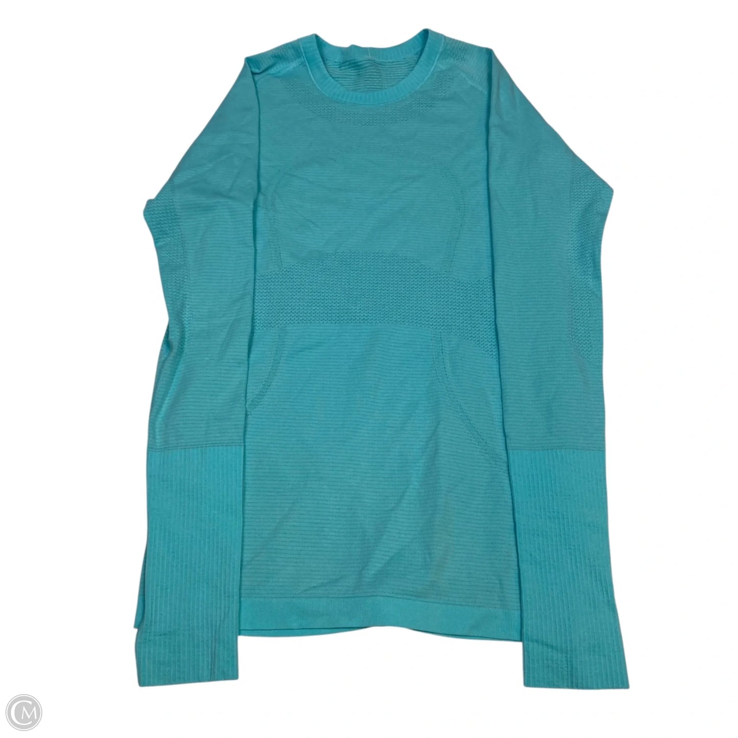 Athletic Top Long Sleeve Crewneck By Lululemon In Blue, Size: S