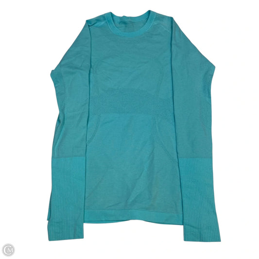 Athletic Top Long Sleeve Crewneck By Lululemon In Blue, Size: S