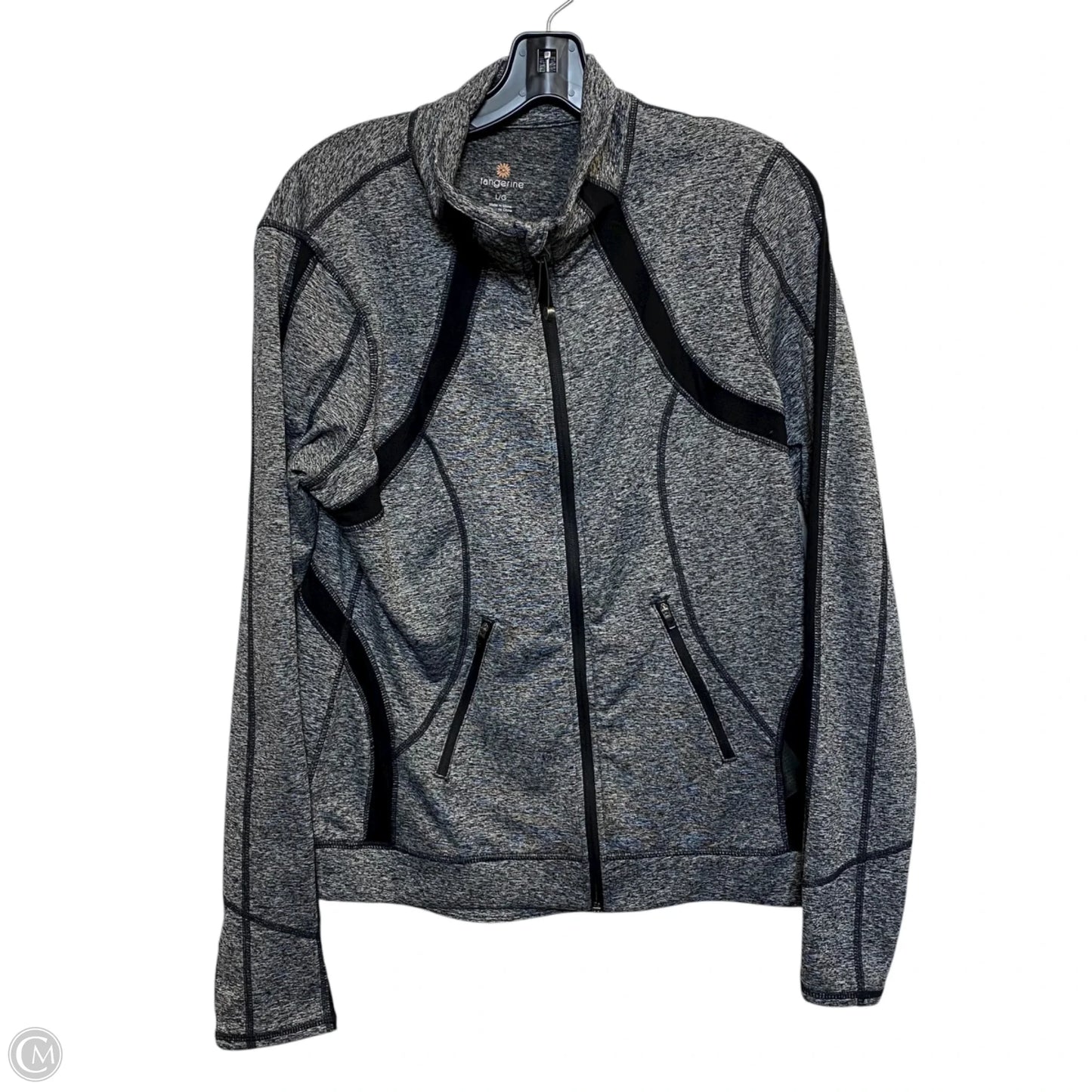 Athletic Jacket By Tangerine In Grey, Size: L