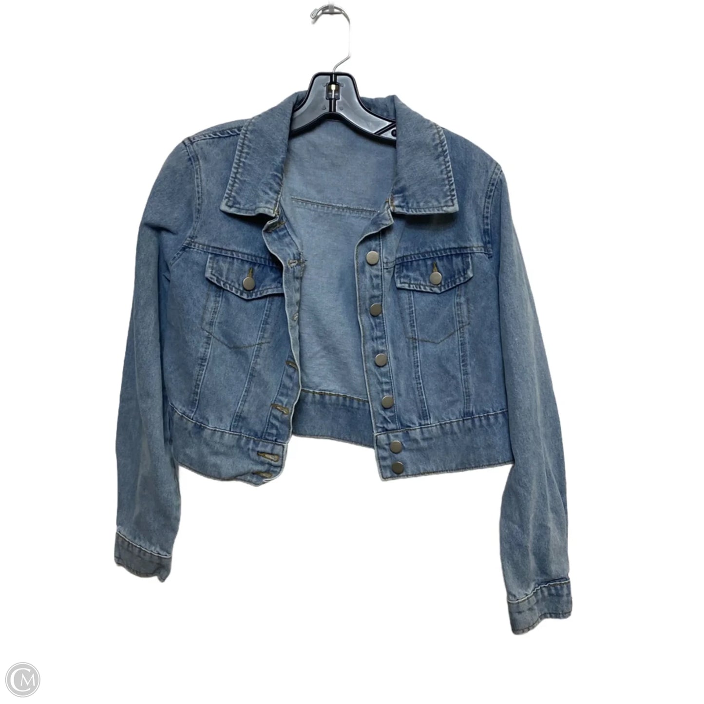 Jacket Denim By Allegra K In Yellow Denim, Size: Xs