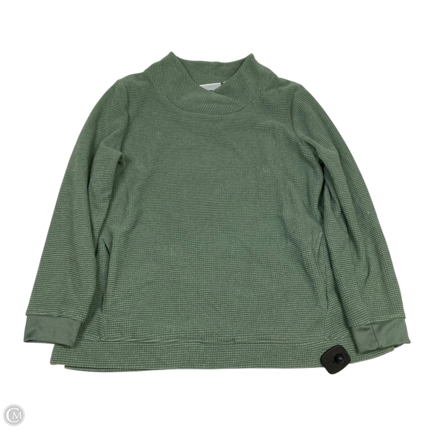 Top Long Sleeve By D&co. In Green, Size: M