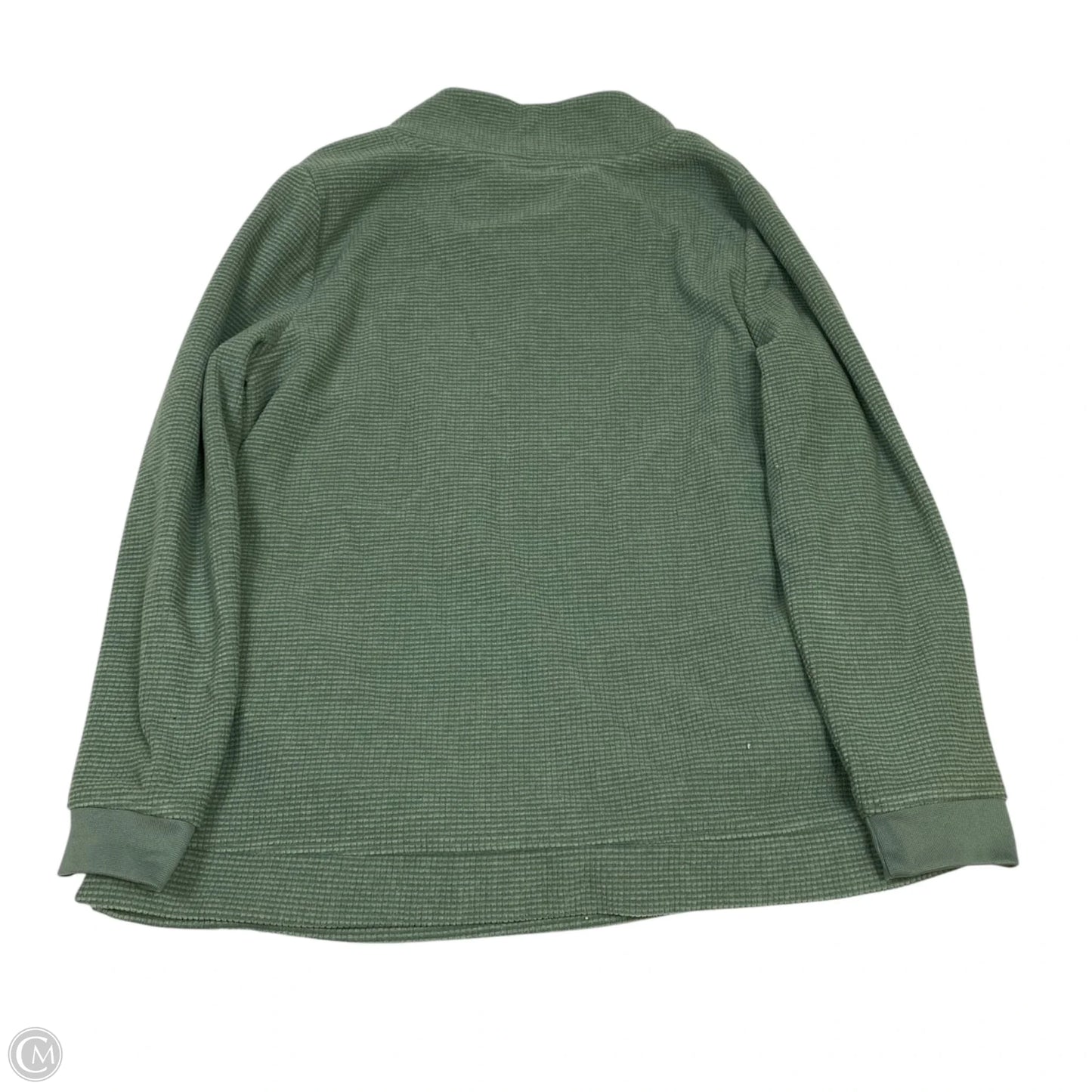 Top Long Sleeve By D&co. In Green, Size: M