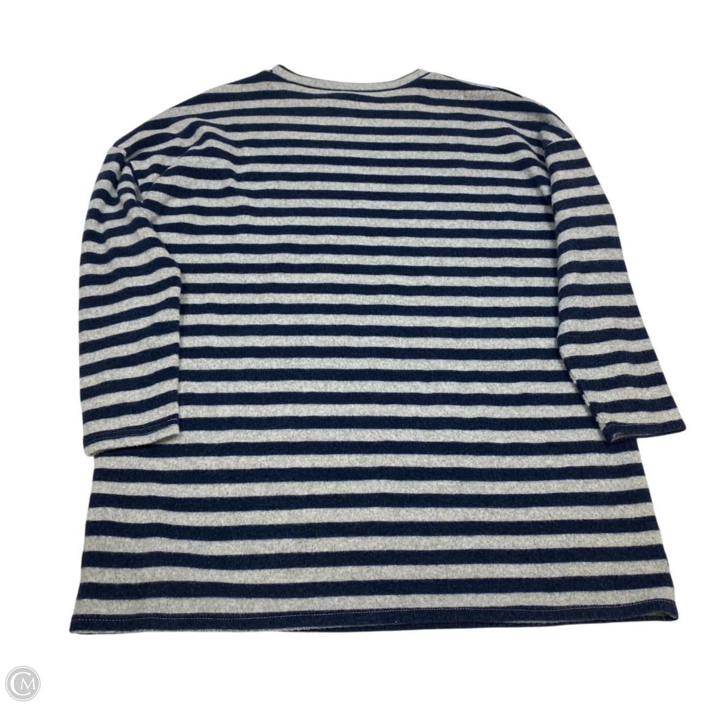 Top Long Sleeve By Simply Southern In Blue & Grey, Size: M